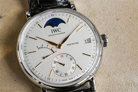 iwc portofino moonphase rose gold|IWC Portofino Hand.